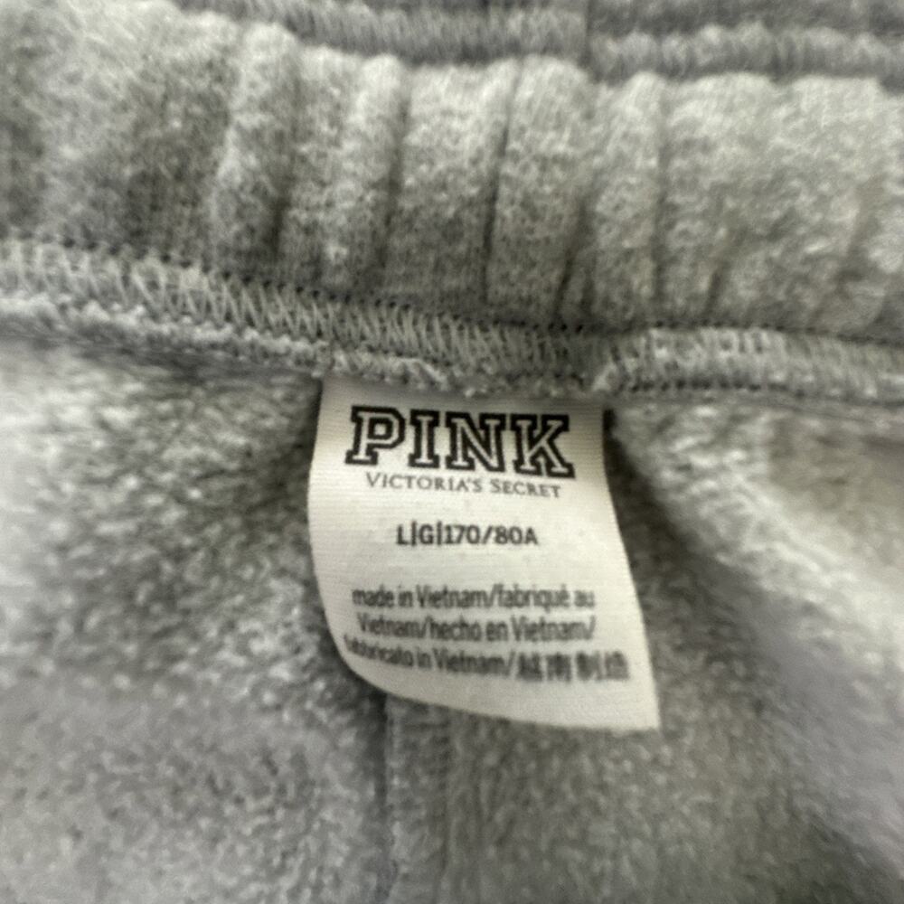 Victoria's Secret Sweatpants Womens Large Gray Love Pink Baggy Oversized Slouchy - Picture 5 of 12